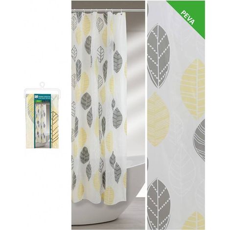 Feridras 187079 Tenda Doccia, Plastica, Multicolore, 5x180x200 cm (1/3)