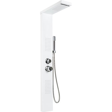 Colonne de douche hydromassante en acier inox 304 – Panneau multifonctionnel avec douche pluie et jets massants – Installation facile – Jeobest (1/5)