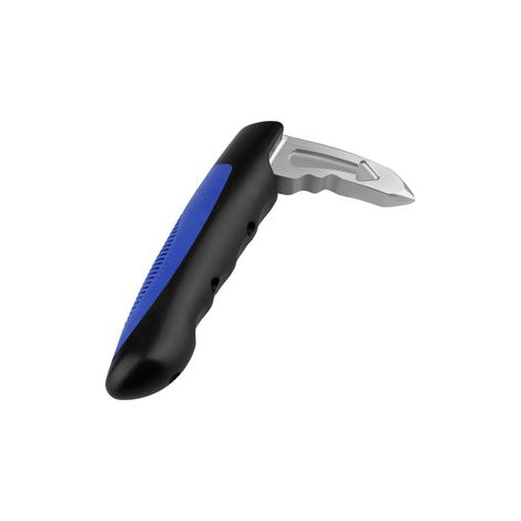 Marteau brise-glace de voiture avec coupe-ceinture, outil d'urgence, sécurité, lot de 4 pièces, acier et plastique, bleu. (1/5)