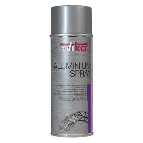 Peinture anticorrosion en aérosol WIKO pour aluminium, jusqu'à +500 °C, 400 ml