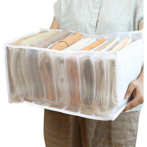 Armoire pliable Vêtements Tiroir Organisateur Polyvalent Grande Capacité Compartiment Rangement (1/4)