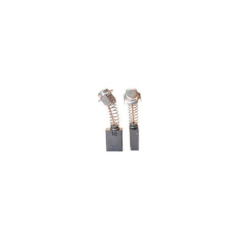 Juego de 2 carbones adaptables para Hitachi. Dimensiones: 7 x 13 x 17 mm.