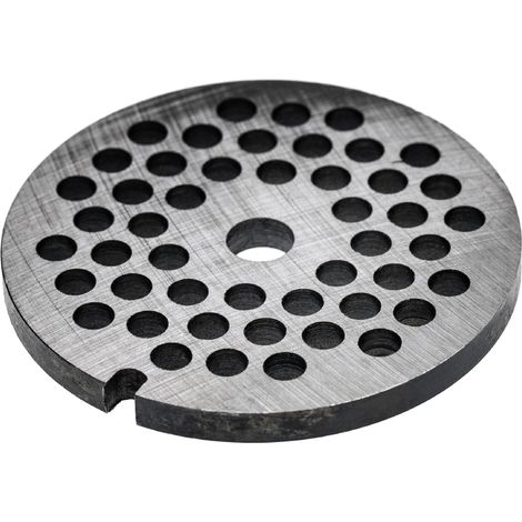 vhbw Lochscheibe Gr. 32 für Fleischwolf - Lochdurchmesser 8mm, 13,4mm Bohrung, Stahl (1/3)