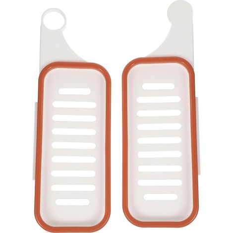 Étagère de Salle de Bain Pliable sans Perçage en Plastique Étanche Filet Creux pour Drainage et Adaptée aux Rangement Pratique (1/5)