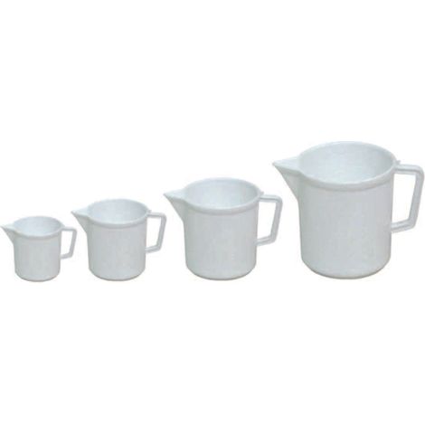 CARAFFE GRADUATE CON BECCO IN PLASTICA- - lt.5 - 5 pezzi