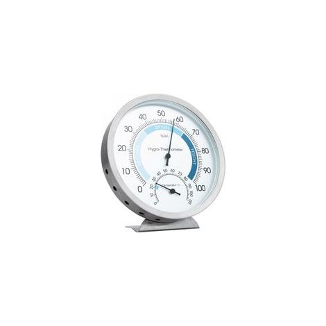 Termometro e igrometro analogico, stazione meteorologica precisa per la misurazione di umidità e temperatura, termometro da interni di design da parete, igrometro per interni per un ambiente sano (1/5)