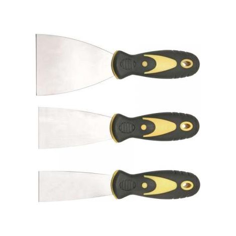 Set spatole in acciaio INOX 3 pz.