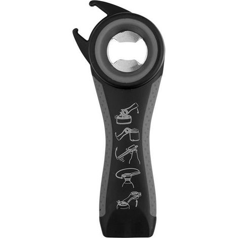 Gadget multifunzione 5 in 1 per bottiglie, barattoli e lattine con apribottiglie manuale – Keeper (1/4)