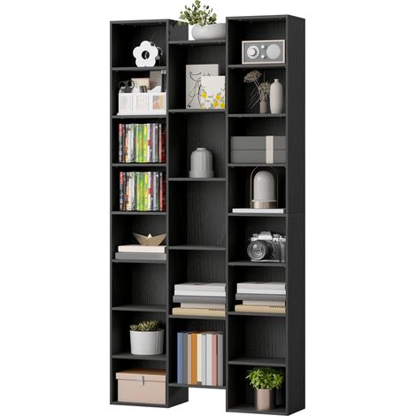 21Compartment Bookshelf Black (1/5)