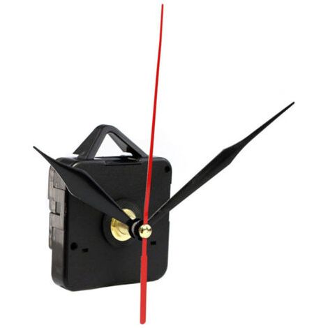 [JAMAIS UTILISÉ]Mécanisme Horloge à pile, Plastique, Noire, 5,5 x 3,8 x 5,5 cm (1/4)