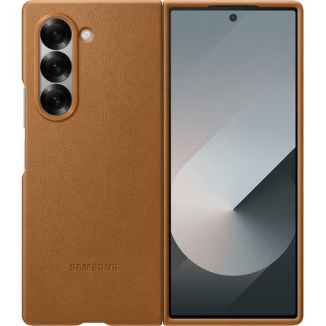 Custodia in ecopelle marrone/beige per Samsung EF-VF956PAEGWW Z Fold6F956 (1/4)