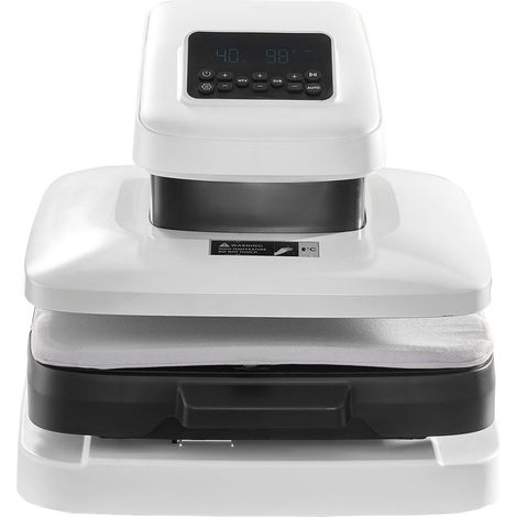 Presse à chaud automatique 38x38 cm, avec libération automatique et pression réglable, écran digital, chauffe rapide, idéale pour sublimation, vinyle et transfert. (1/5)
