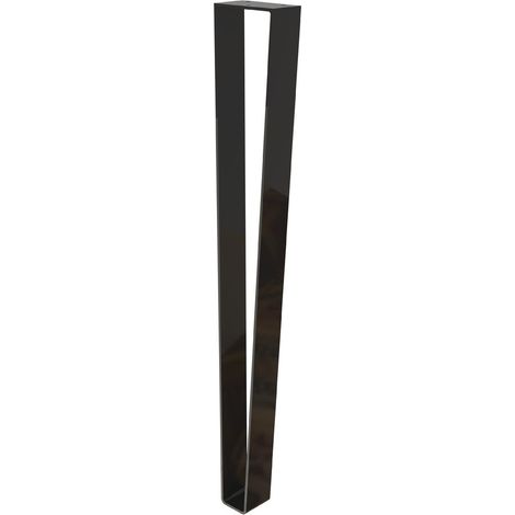 Pata de mesa Cime Flat negra, 4 mm de grosor x 5 cm de ancho x 71 cm de alto CIME (1/5)