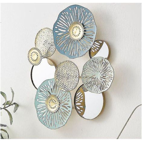 Décoration murale en métal, fond décoratif, ornement de 22 cm (1/4)