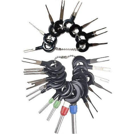 Kit de 26 extracteurs de cosses pour câblage électrique automobile, extracteur de broches de connecteurs à sertir pour la réparation automobile (1/5)