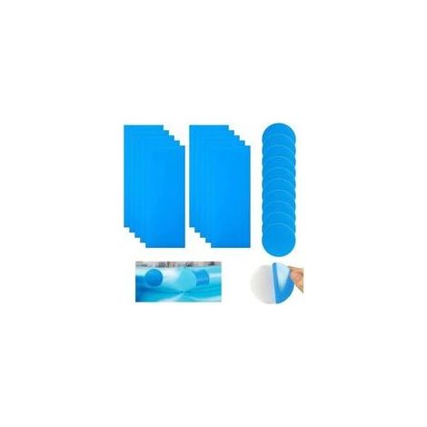 Poolreparaturset, selbstklebende PVC-Flicken für Schwimmbecken und Matratzen, 20 Stück (1/4)