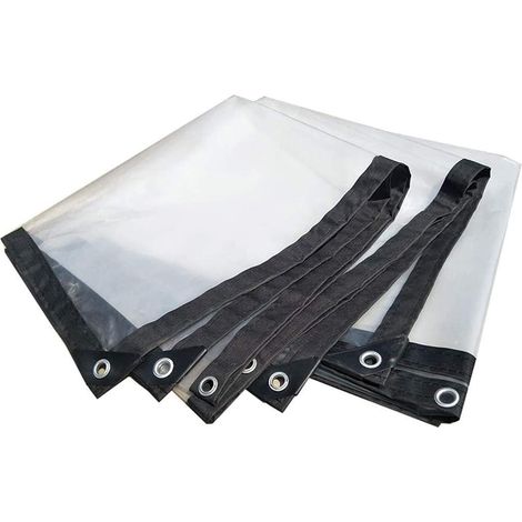 Bache Transparente - 2 x 3 m - PE Impermeable Anti-UV Resistant Aux Intempéries - Pour Meubles De Jardin Piscine Serre Poulailler - 1 Pièce (1/5)