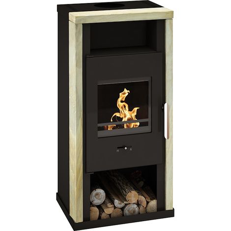 Kaminofen Typ10840-Yuna gussgr. Rahm.Rainbow 6kW
