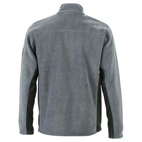 JAMES & NICHOLSON JN Mens Workwear Fleece Jacket JN842 100%PES carbon/black Größe 2XL (1/4)