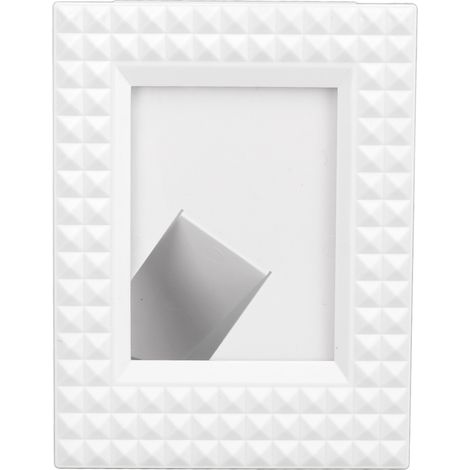 3 Inch Photo Frame Decorative Standing Picture Frame Mini Card Photo Holder for Instax Mini 12 11 9 8 7 Photos White (1/5)