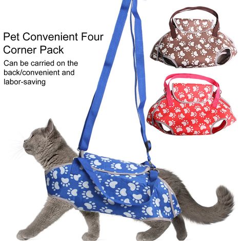 Sac Transport Pour Animaux - Maille Respirante - Bandoulière Réglable - Pour Chats Et Chiots - Disponible En 4 Tailles S M L XL (1/5)