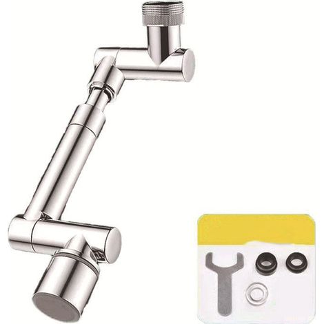 Aérateur de Robinet 1440 °, Rallonge de Robinet Multifonctionnel avec Bras Télescopique, 2 Modes, Mousseur Robinet Anti-éclaboussures Universel (1/5)