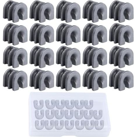 Lot de 20 têtes débroussailleuse à œillets - Pièces Rechange pour STHIL FS44 FS55 FS80 FS88 FS90 FS106 FS108 FS130 FS56 FS6X FS7X FS8X FS110 Argenté. (1/5)
