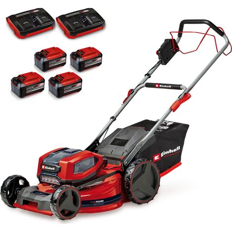 Einhell Professional Tondeuse à gazon sans fil GP-CM 36/52 S Li BL (4x5,2Ah) PXC (36V, Brushless, Mulching, Coupe à 52cm) Livré avec 4 Batteries 5,2 Ah et 2 Chargeurs doubles (1/5)