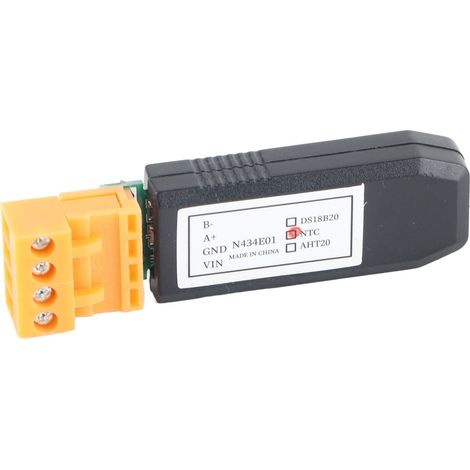 Integrierter NTC-Temperatursensor, speicherprogrammierbare Steuerung (SPS), Fernwirkstation (RTU), RS485-Temperatursammler für industrielle Systeme (1/5)