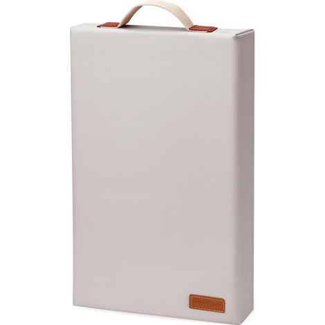 Tapis à genoux de jardin imperméable – Tapis à genoux en mousse souple de 5,1 cm d'épaisseur pour jardiniers avec poignée et housse amovible, support de genou pour le bain, gris (1/5)