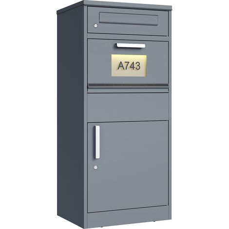 Westmann Nox Boîte à colis en métal avec boîte aux lettres et (1/5)