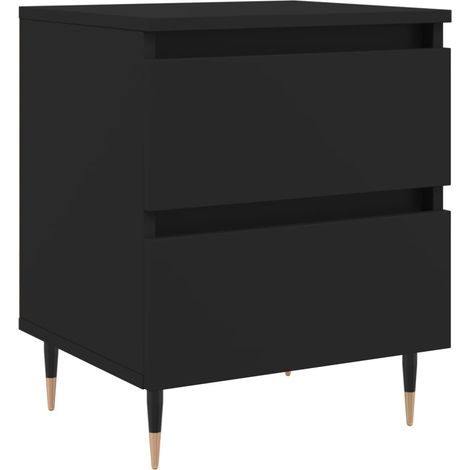 Maison Exclusive - Nachttisch Schwarz 40x35x50 cm Holzwerkstoff