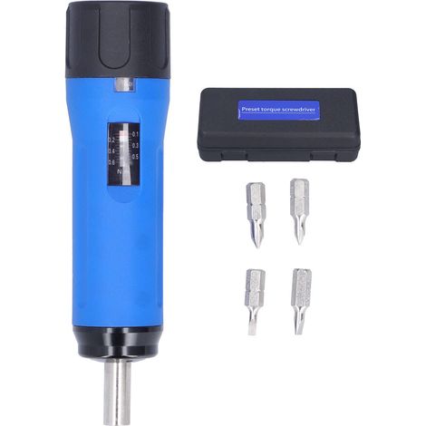 Chiave dinamometrica economica con preimpostazione di coppia, utensile manuale a testa singola in ABS e alluminio con scatola di conservazione per la misurazione di materiali industriali (SSQ-12 (1,2  (1/5)