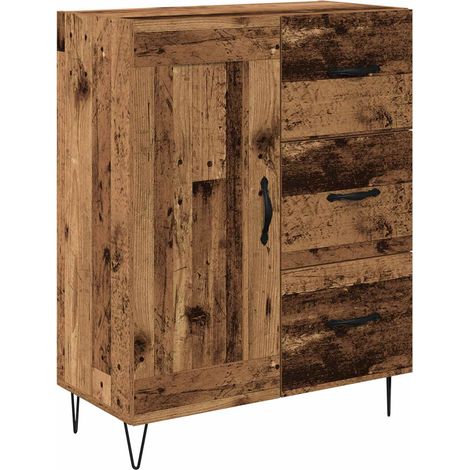 Maison La Vie - Buffet Salon Moderne - Meuble de rangement - Bois ancien 69,5 x 34 x 90 cm Bois d’ingénierie bu3048 (1/5)