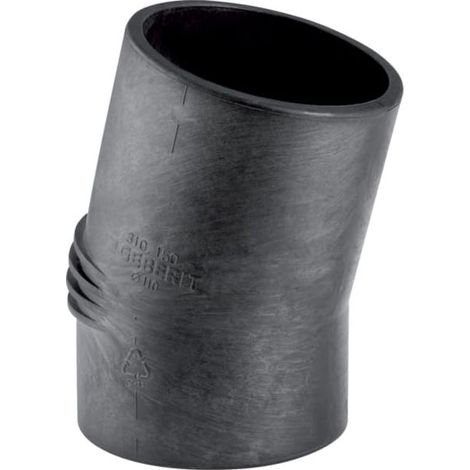 Geberit Coude Geberit silencieux 307150141 DN 70, 15 °, jambe longue, isolation phonique élevée (1/2)
