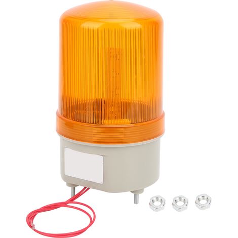 Lampada di allarme industriale LED rotante con design elegante, 24V DC, per facile installazione a parete (1/5)