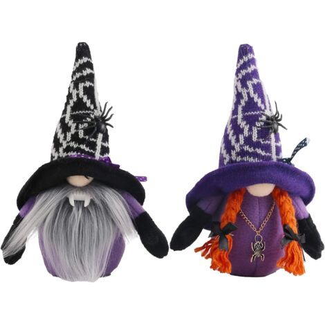 Décoration en peluche de gnomes d'Halloween 2PCS, peluche de gnomes de vampire pour la maison, Thanksgiving (1/5)