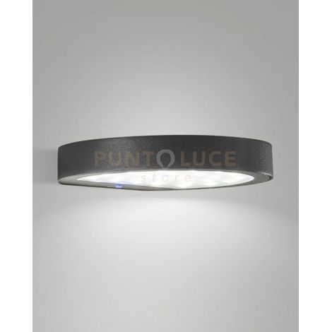 PALMER APPLIQUE PANNELLO SOLARE GRIGIO SCURO CREPUSCOLARE CON SENSORE DI MOVIMENTO A LED 2,7W 3000K 385LM