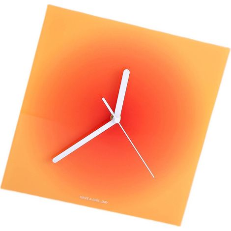 Horloge murale moderne style Ins, en acrylique finement poli, aux couleurs vives, petite horloge murale pour chambre, bureau ou café. (1/5)