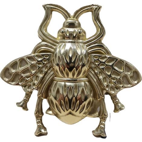 Vintage Zinc Gold Cabinet Knobs, Decorative Metal Bee Knobs for Door Drawer, Antique Dresser Knobs, Home Furniture Handle