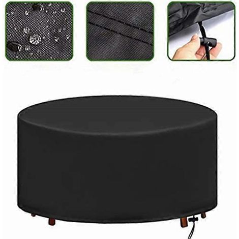 Nappe ronde en tissu Oxford 420D, coupe-vent, idéale pour le jardin. (1/5)