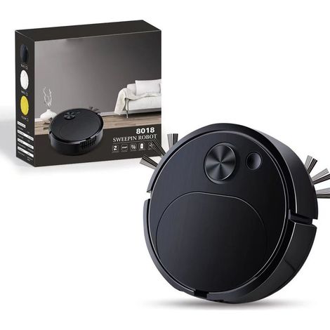 Aspirateur automatique à bas bruit rechargeable 3 en 1 robot de balayage intelligent pour la teinture de poussière de cheveux noir (1/5)
