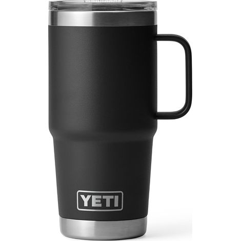 Travel Mug, Stainless Steel Vacuum Insulated Mug with Stronghold Lid, Black, 20 oz (591 ml) (1/5)