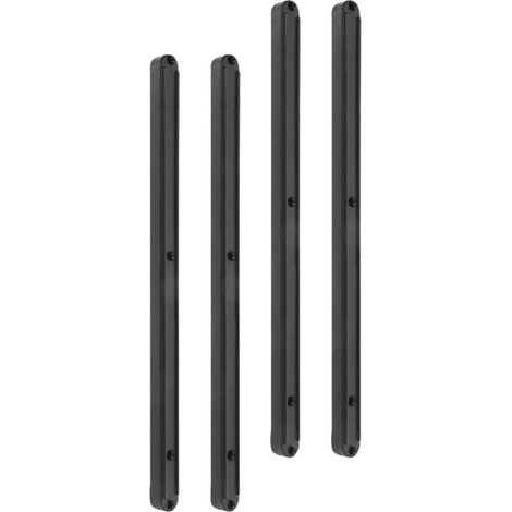 Lot de 2 glissières tiroir en plastique, rails 298 mm, noirs, pour et (1/5)