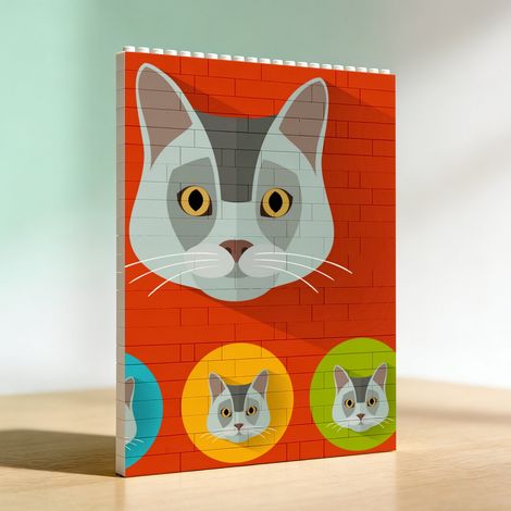 Décoration intérieure unique en blocs de construction : cadeau souvenir pour tous les proches (1/5)