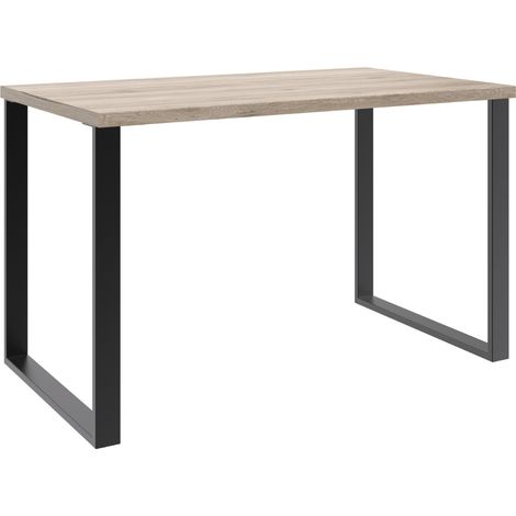 Meuble de bureau coloris Imitation chêne San Remo - Longueur 120 x Hauteur 75 x Profondeur 70 cm