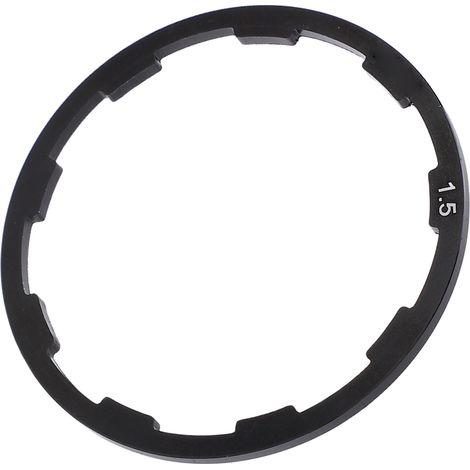 Satz von 1,5 mm Aluminiumlegierungs-Unterlegscheiben mit Keilwellenverzahnung für Mountainbike-Freilauf und Kassette (1/5)