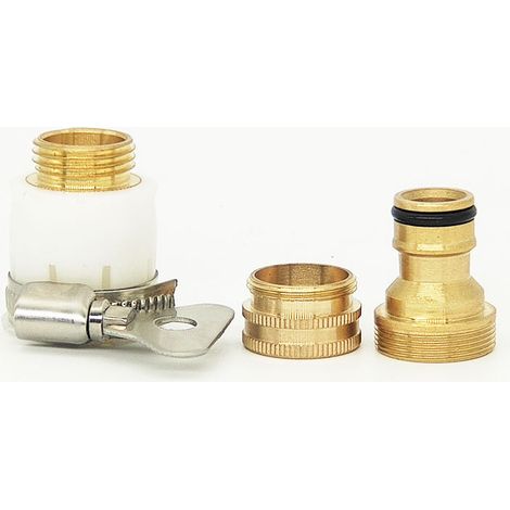 Connecteur octogonal universel en cuivre 3 en 1 pour lavabos, robinets et tuyaux d'eau – rapide et multifonctionnel. (1/4)