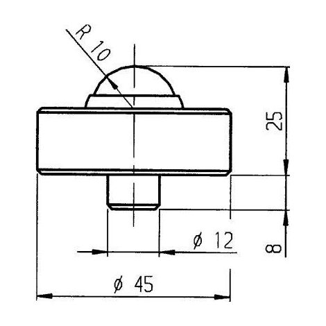 Embout boule Kugel6445 (1/3)