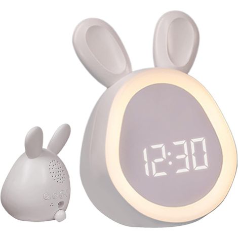 Veilleuse Horloge pour Lapin Design USB Rechargeable (1/5)
